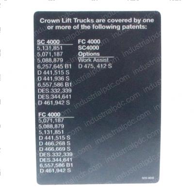 Picture of Label Patent