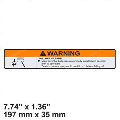 Picture of Decal - Falling Hazard