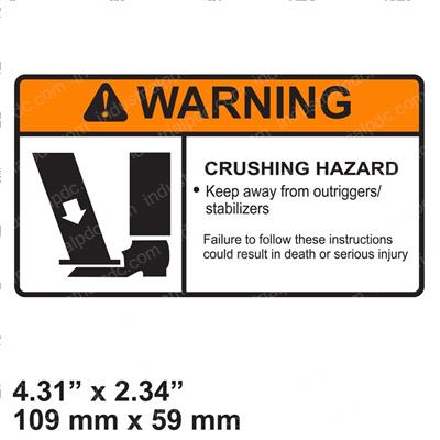 Picture of Decal - Warning Crush Hazard