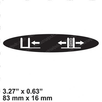 Picture of Decal - Sideshift Left (open)