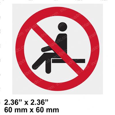 Picture of Decal - No Sitting