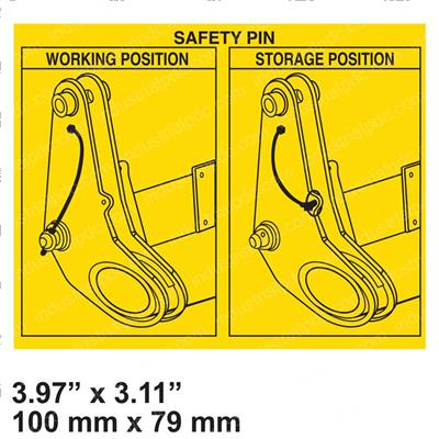 Picture of Decal - Safety Pin Operation