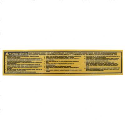 Picture of Decal - Warning