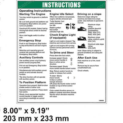 Picture of Decal - Notice Oper Instruct