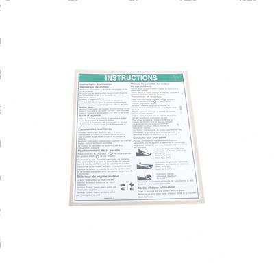 Picture of Decal Notice Oper Insts60