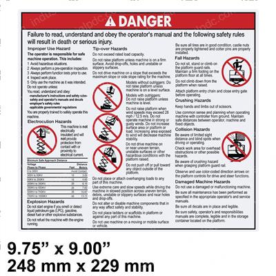 Picture of Decal Danger General Safety