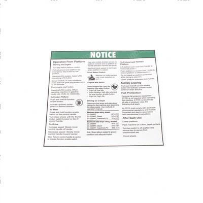 Picture of Decal - Instruction Platform