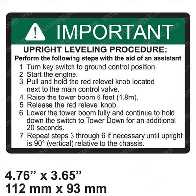 Picture of Decal - Important Manual