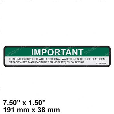 Picture of Decal-Water Line Cap Reduction