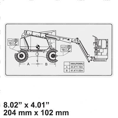 Picture of Decal - Lift Diagram 340aj