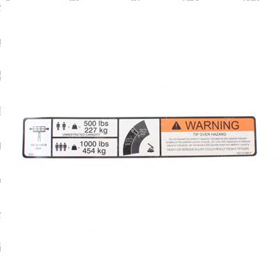 Picture of Decal-Warning Dual Cap. Dom.