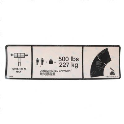 Picture of Decal-Max Cap. 500lbs/227kg