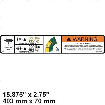 Picture of Decal-Warning Dual Cap.