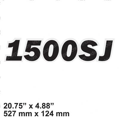 Picture of Decal-Model Designation 1500sj