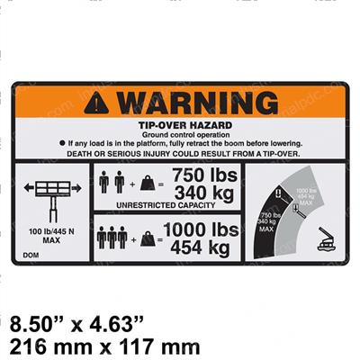 Picture of Decal-Warning Dual Cap.
