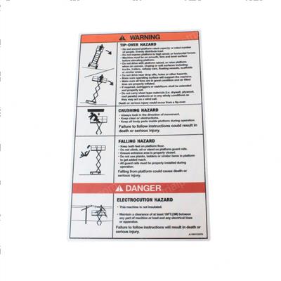 Picture of Decal - Operating Inst