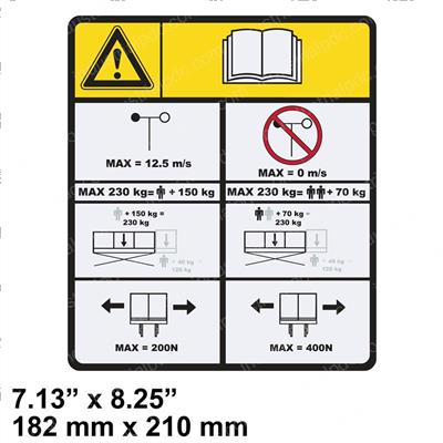 Picture of Decal-Capacity
