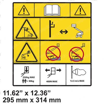 Picture of Decal - Tipping/Elect Warning