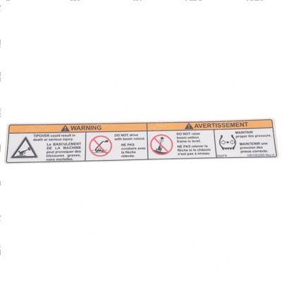 Picture of Decal-Warning Tip Over (can)