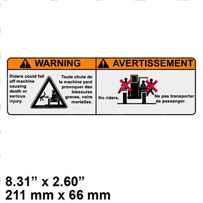 Picture of Decal - No Riders
