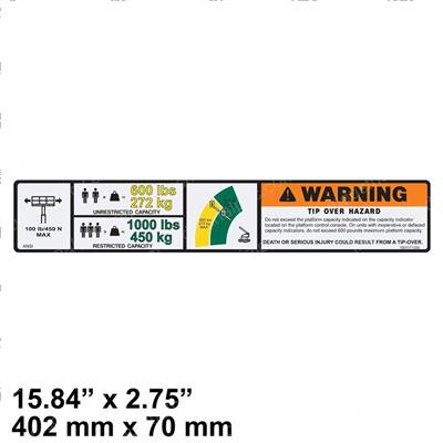 Picture of Decal-Warning Dual Cap. (ansi)