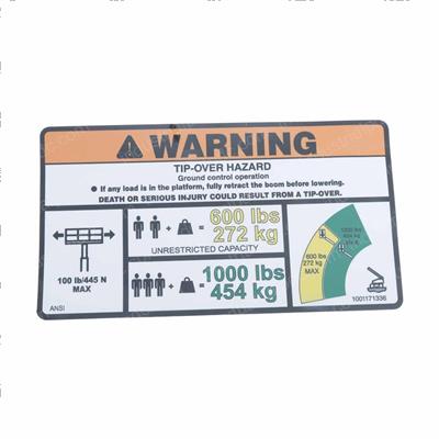 Picture of Decal-Warning Dual Cap. (ansi)