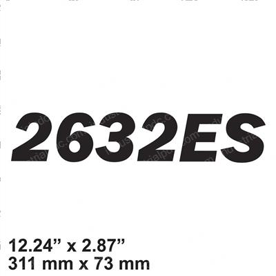 Picture of Decal - Model 2632es