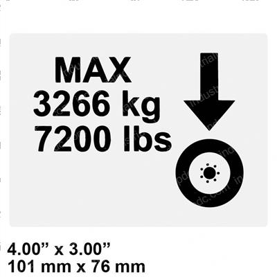 Picture of Decal-Max Tire Load