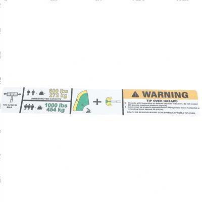 Picture of Decal - Warn. Dual Cap. (ansi)