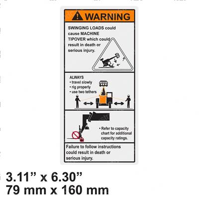 Picture of Decal-Danger Swinging Loads