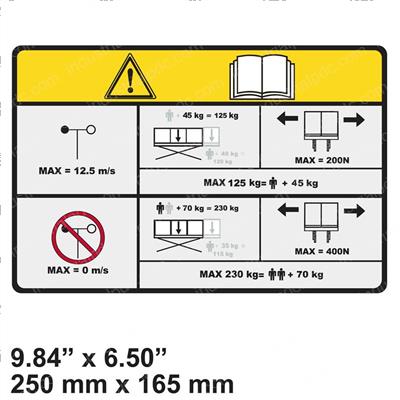 Picture of Decal - Capacity