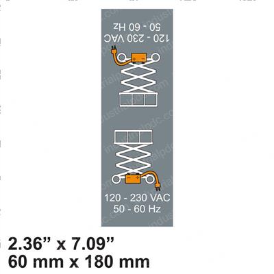 Picture of Decal,charger Input Voltage