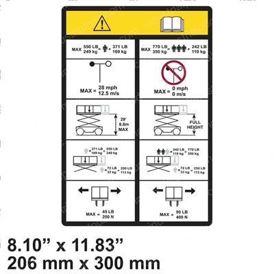 Picture of Decal - Capacity 350kg