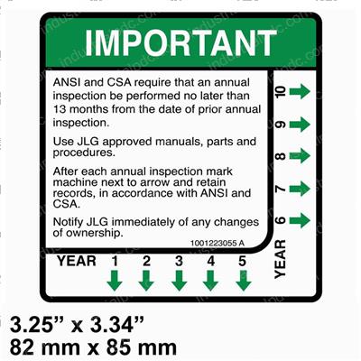 Picture of Decal - Yearly Inspection