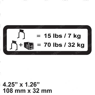 Picture of Decal,weight