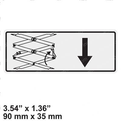 Picture of Decal - Scissors Lowering