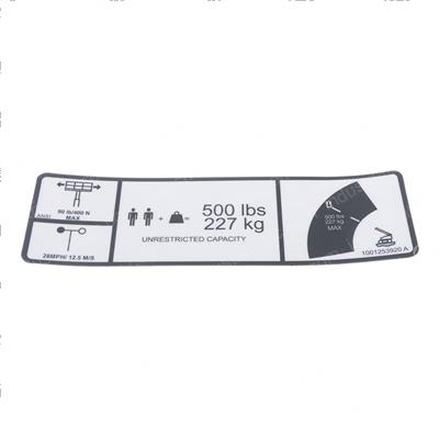 Picture of Decal,warning Single Cap(ansi)