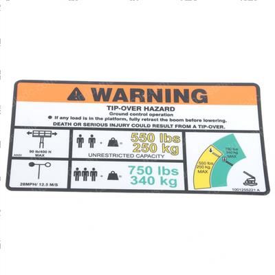 Picture of Decal,warning Dual Cap.