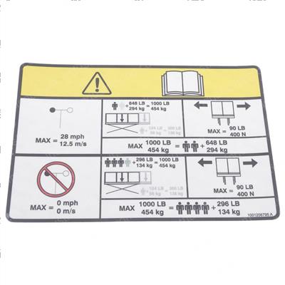 Picture of Decal,capacity,single Ext
