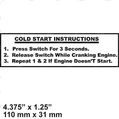 Picture of Decal Cold Start