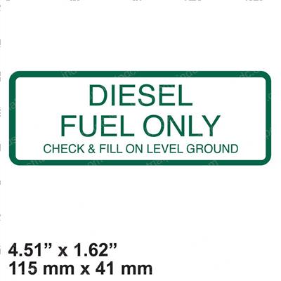 Picture of Decal - Diesel Fuel Only