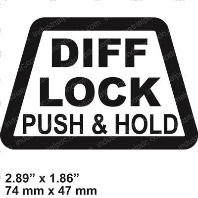 Picture of Decal Differential Lock (foot)
