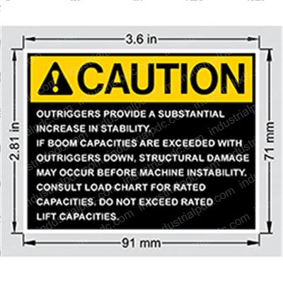 Picture of Decal - Outrigger Safety