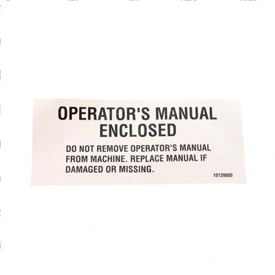 Picture of Decal-Manual Enclosed