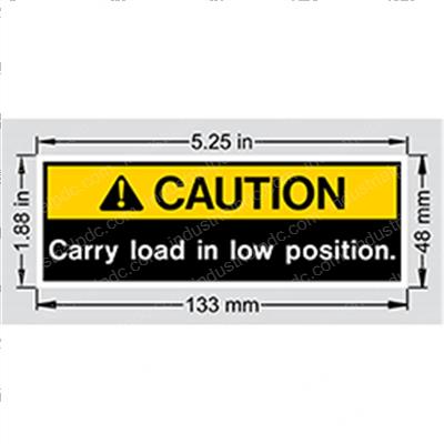 Picture of Decal - Carry Load Low
