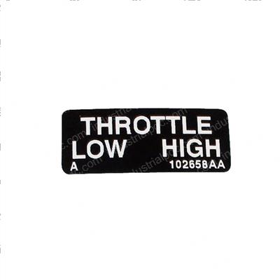 Picture of Decal - High/Low Throttle