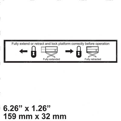 Picture of Decal - Platform Lock