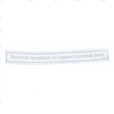 Picture of Decal - Upper Control Box