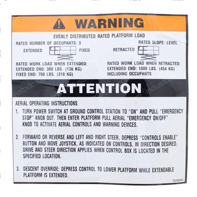 Picture of Decal - Warning
