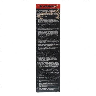 Picture of Decal Warning